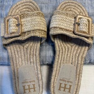 Haute Hippie Tan Woven Sandals